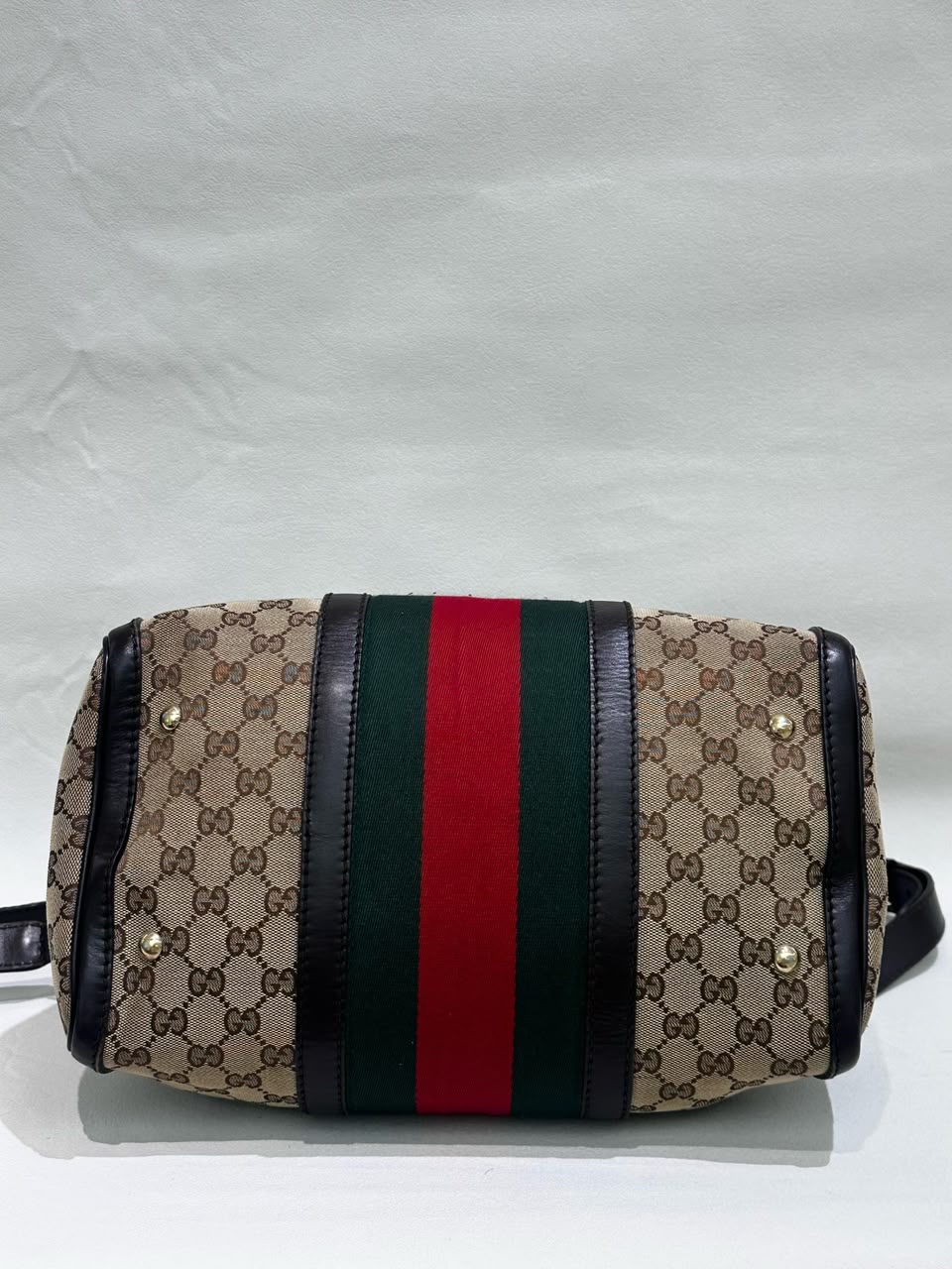 Sac Gucci Boston Vintage Web GG Canvas, vue de l'article seul