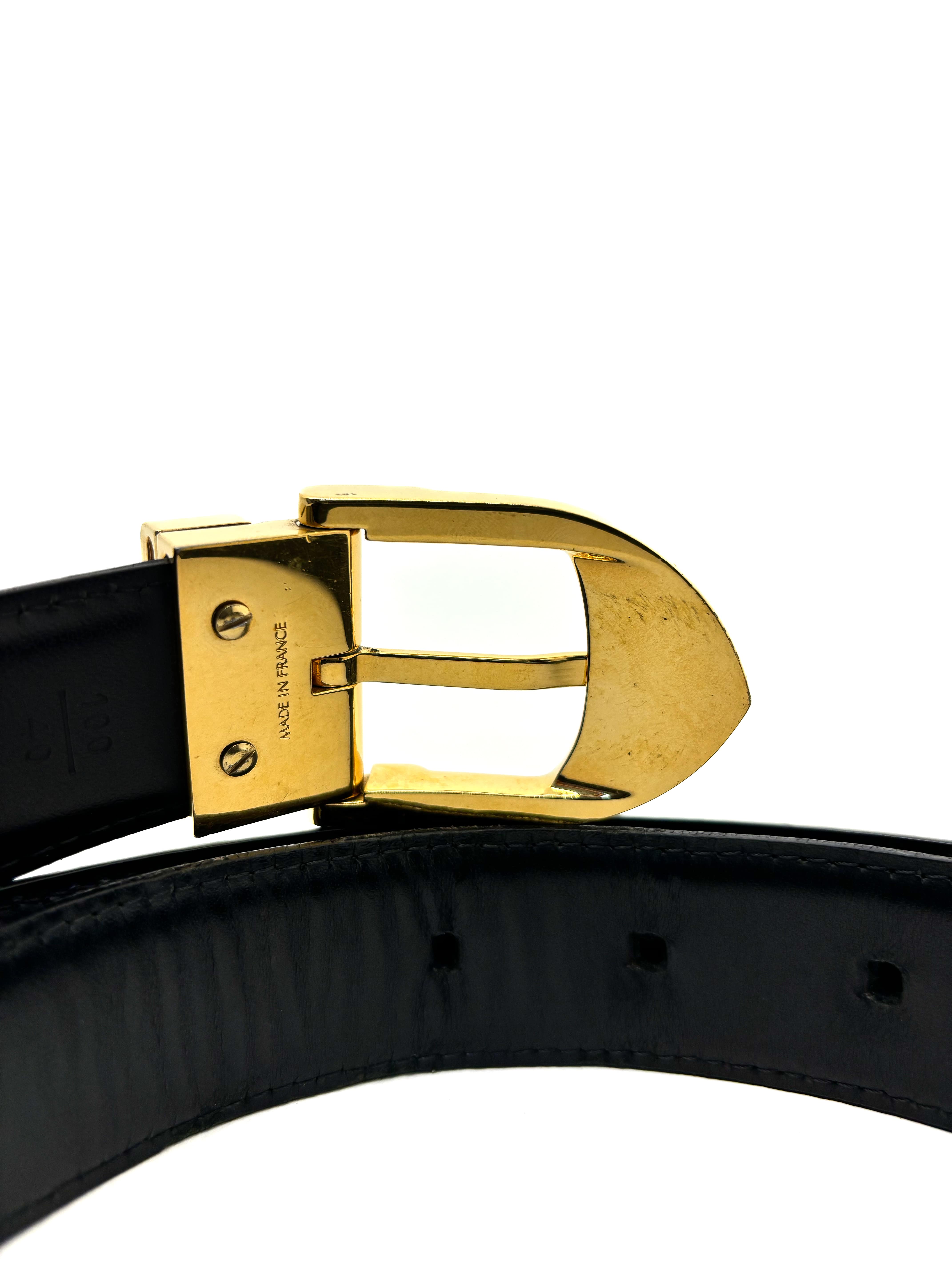 Ceinture en cuir Taïga Louis Vuitton